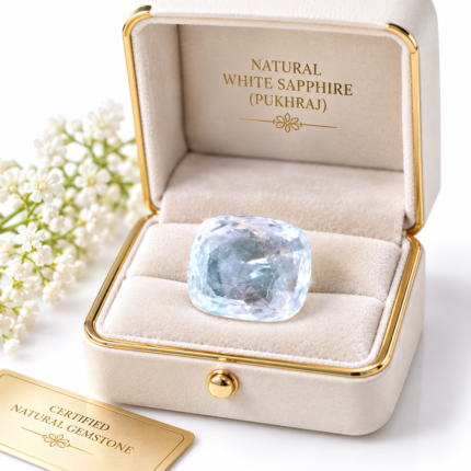 Natural White Sepphire (Pukhraj)